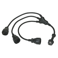 Produžni kabel s 3 utičnice gumeni Legrand