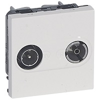 MOSAIC priključnica TV/FM 2M bijela