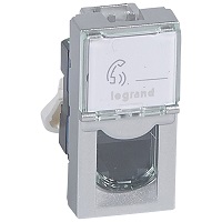 MOSAIC RJ45 Cat.6 UTP 1M ALU