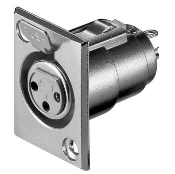 Priključnica xlr 3 pina ženska