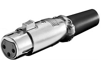 Priključnica xlr 3-pina ženska za kabel
