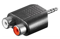 Adapter 2xrca na 3,5mm