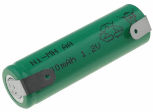 Baterijski uložak AA 2200mAh 1,2V punjivi s listićima za lemljenje