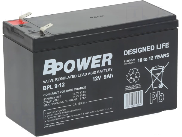 Baterija akumulatorska 12V 9Ah BP