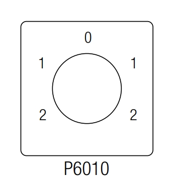 GN20-23-PK 2-1-0-1-2  3p grebenasta sklopka
