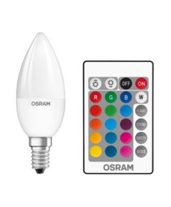 OSRAM Žarulja RGB E14 4,5W/827 CL B25 Star s daljinskim upravljačem