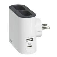 PL adapter 2x2p USB-A+C zidni