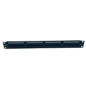 ATN-C624U TK patch panel 24-portni UTP Cat.6 sa stražnjim držačem kabela opremljen