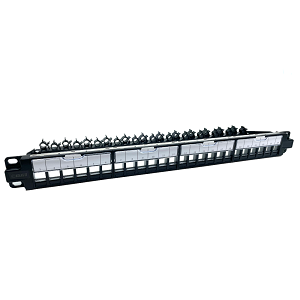 ATN-PP-KEY-DP-BL TK patch panel 24-portni prazan s protuprašnom zaštitom crni ATN