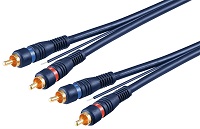 Prespojni RCA kabel stereo 5m + masa