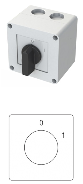 GN20-10-P 0-1 grebenasta sklopka