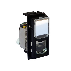 LN priključnica RJ45 Cat.6A UTP 1M crna