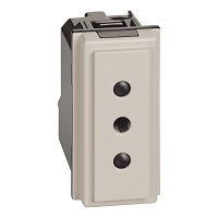 LN priključnica 2p+PE 10A 1M pijesak