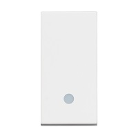 CLASSIA tipkalo s lampicom 10A bijelo NO 1M