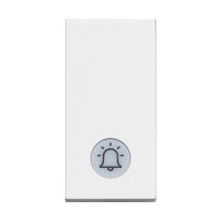 CLASSIA tipkalo za zvono 1M s lampicom 230V bijelo