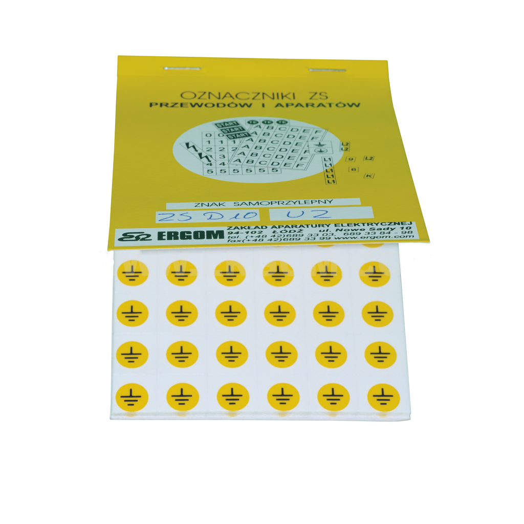 Naljepnica simbol uzemljenja ZSD10/UZK 48/1