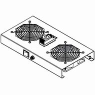 EVO ventilatorska jedinica 2x s termostatom za zidni ormar