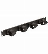 EVO horizontalna vodilica 1U plastični prsteni