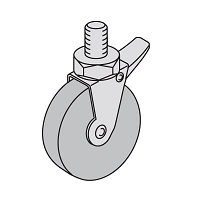 IS2 kotači za ormar s kočnicom 80mm 4/1