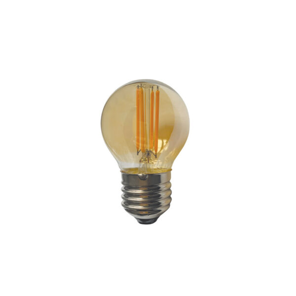 Žarulja E27 4W 2700K G45 Amber Glass Dim.