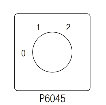 GN12-251-u 0-1-2 1p grebenasta sklopka (0 - I - I+II)
