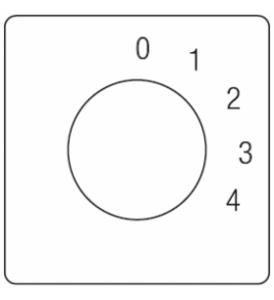 GN20H-109-u 0-1-2-3-4 grebenasta sklopka