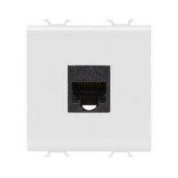 CHORUS priključnica RJ45 Cat.6 UTP 2M bijela