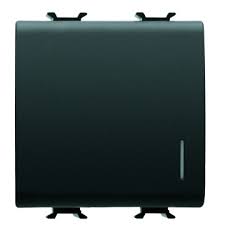 CHORUS sklopka obična 16A 2M osvj. crna