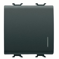 CHORUS sklopka izmjenična 16A 2M osvj. crna