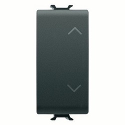 CHORUS sklopka za rolete 10A 1M crna