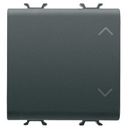 CHORUS sklopka za rolete 10A 2M crna