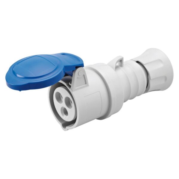 GW priključnica za kabel 32A 2p+PE 16A 230V 6h IP44