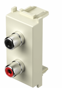 TM priključnica audio 2xRCA 1M IW KM22IW-B