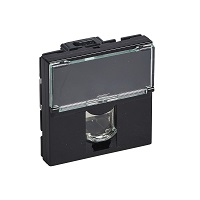 MOSAIC priključnica RJ45 Cat.6 FTP 2M crna