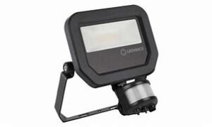 LEDVANCE reflektor LED 10W sa senzorom 3000K IP65 crni