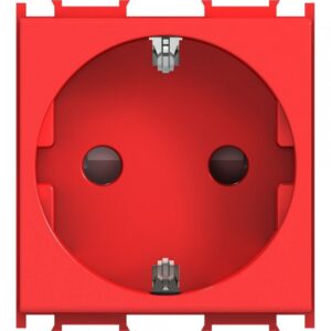 TM priključnica šuko 16A VM10RD-B crvena