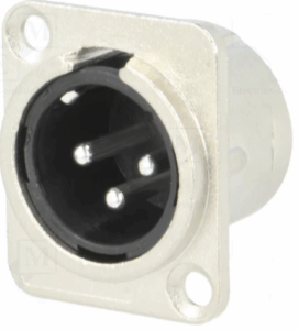 Priključnica xlr 3 pina muška